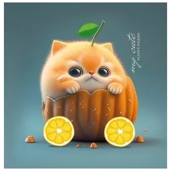 Set školních potřeb Notatnik ozdobny 100x100/48K gładki TW Kot w dyni