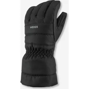 WEDZE Dětské lyžařské rukavice 500 černé 10 LET ČERNÁ