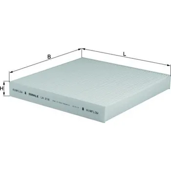Auto-moto Kabinový (pylový) filtr MAHLE LA 216