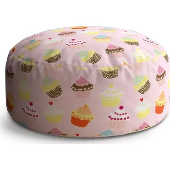 Sedací pytel Kulatý taburet Circle Muffiny: 38x48 cm - Sablio