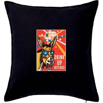 Polštář Drink up bitches - Polštář 50x50 - 50x50 - Pouze potah ( Černá )