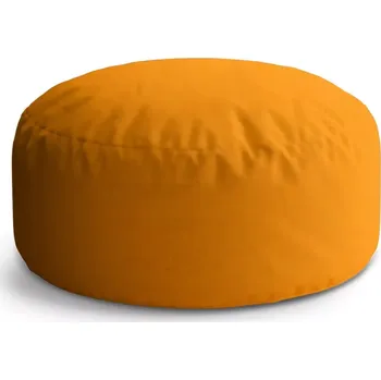 Sedací pytel Kulatý taburet Circle Neonová oranžová: 38x48 cm - Sablio
