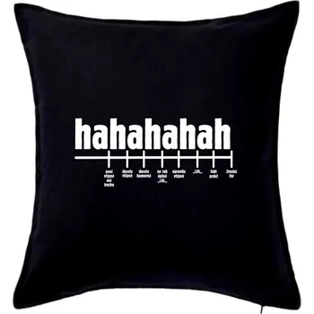 Polštář Varianty smíchu - Polštář 50x50 - 50x50 - Pouze potah ( Černá )