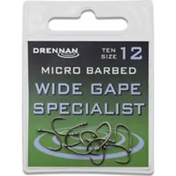 Rybářský háček Drennan háčky Wide Gape Specialist vel. 12