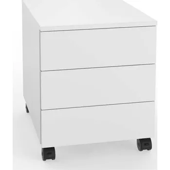 Psací stůl Pojízdný kontejner STEEL, 3 zásuvky, šedá RAL7035