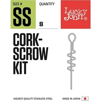 Lucky John spirála CORCKSCROW KIT vel.SS