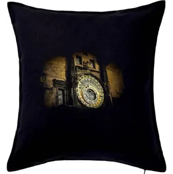 Polštář Orloj - Polštář 50x50 - 50x50 - Pouze potah ( Černá )