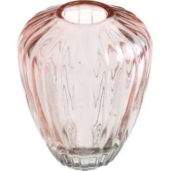 Svatební dekorace Santex Vázička oválná světle růžová 7 x 9 cm