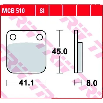 Brzda pro motocykl Přední brzdové destičky TRW / Lucas Honda MBX 80 SW2 1983 - 1987