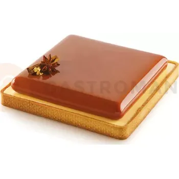 Výroba svíčky Sada na koláče - čtverec, 190x190 mm, prsten + silikonová forma | SILIKOMART, Kit Tarte Ring Square