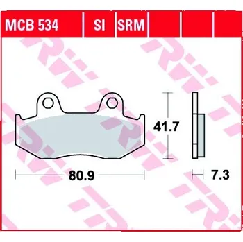Brzda pro motocykl Přední brzdové destičky TRW / Lucas Honda XR 500 R 1983 - 1986