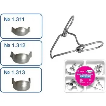 Kleště AKCE - Sada matric TOR kovové sedlové 18 ks + pérové kleště tl.0,050 mm