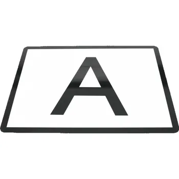 Tabule reflexní A pro převoz odpadu s rámečkem (400x300 mm)