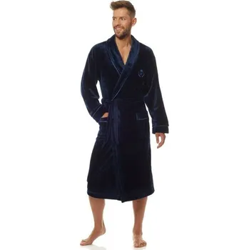 Pánské oblečení L & L Pánský župan 2111 LUCA tmavě modrý Barva: tmavě modrá, Velikost: M
