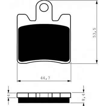 Auto-moto Přední brzdové destičky Goldfren Suzuki AN 400 Burgman 1999-2016 směs S3