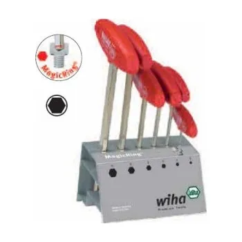 Šroubovák WIHA Sada šestihranných šroubováků 334RVB s MagicRing ve stojánku, 6dílná 22096