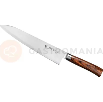 Kuchyňský nůž Nůž šéfkuchaře, 24 cm | TAMAHAGANE, SAN Brown