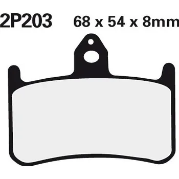 Brzda pro motocykl Přední brzdové destičky Nissin Honda NR 750 1992 - směs ST