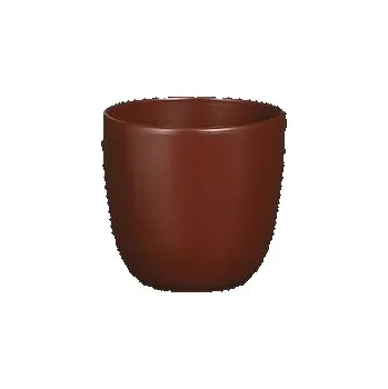 Obal na květináč Keramický obal na květináč Mica TUSCA, průměr 13.5 cm, kakaový mat