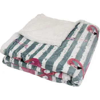 deka Mikroplyšová deka s beránkem PLAMEŇÁCI 150x200cm