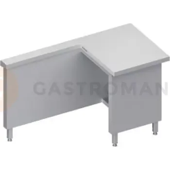 Výdejník vody Stůl pod pokladnu vnější - pravý, vrchní deska ze žuly, 1400x735x880 mm | STALGAST, ST 249