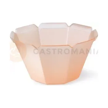 Jednorázové nádobí Miska Smeraldo na dezerty z oranžového plastu, 0,45 l | ALCAS, 138/5