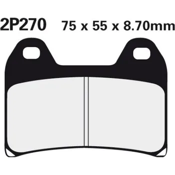 Brzda pro motocykl Přední brzdové destičky Nissin Ducati 1100 Multistrada S 2007 - 2009 směs ST