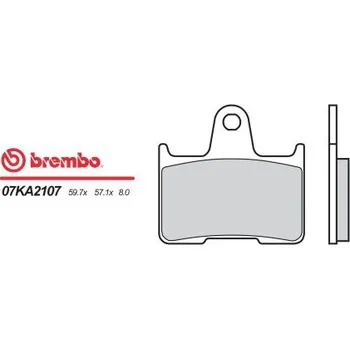 Motodíl Zadní brzdové destičky Brembo MZ 1000 MUZ ST 2007 - směs 07