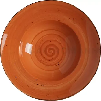 Talíř Talíř na těstoviny z porcelánu, Ø 27 cm, oranžový | FINE DINE, Kolory Ziemi Dahlia