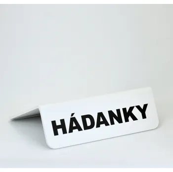 Knihovna Rozřaďovač s nápisem - HÁDANKY