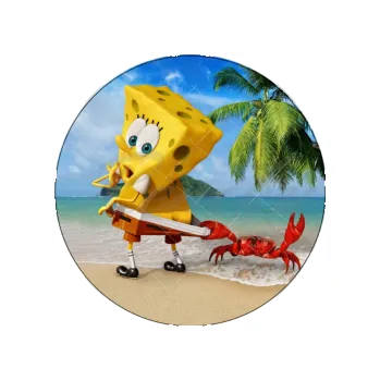 Jedlá dekorace na dort SPONGEBOB a krab, VARIANTA Jedlý papír 518