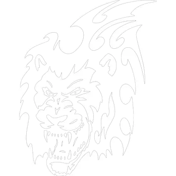 Samolepicí dekorace na vozidlo Lev 3 samolepka na auto - zelená / 10x12 cm