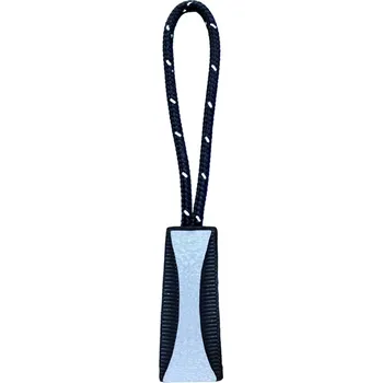 Reflexní taháček na zip s poutkem - hranatý