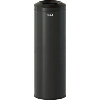 Nádoba na led Protipožární odpadkový koš s žáruvzdorným víkem 30 l, 72x24 cm, černý | ALDA, Fireguard