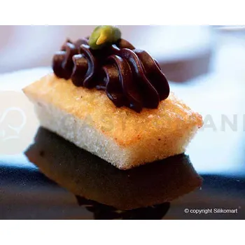 Kuchyňská sůl Silikonová forma SF025 FINANCIERS ve tvaru zlaté cihličky 49x26x11 mm, 20 ks | SILIKOMART, Rectangle