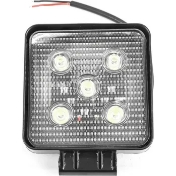 Svítilna pracovní 5 LED, 12-24V, 5*3W, 110x110mm