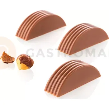 Čokoládová tyčinka Tritanová forma na pralinky - křivky, 24 ks x 8 ml - Riga-P | SILIKOMART, Chocado