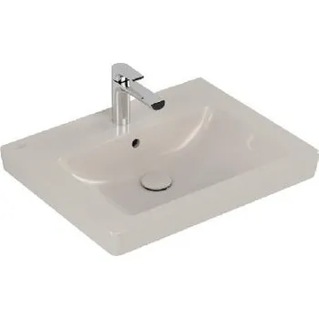 Umyvadlo Villeroy & Boch Subway 2.0 - Umyvadlo s přepadem, 60x47 cm, s Ceramicplus, pergamon 711360R3