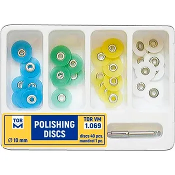 TOR sada leštících disků (40 ks + mandrel) Ø 10 mm