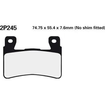 Brzda pro motocykl Přední brzdové destičky Nissin Honda VTR 1000 SP-1, SP-2 2000 - směs ST