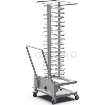 Servírovací stolek Nerezový vozík pro regeneraci k pecím BIG 2011 na 51 talířů | UNOX, QUICK.Plate