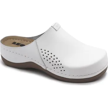 Dámská zdravotní obuv Leon 930 Dámská kožená uzavřená obuv - Bílá Velikost: 37