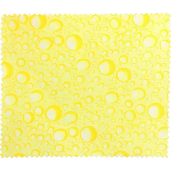 Pouzdro na brýle Utěrka z mikrovlákna 10-5 žluté barvy s motivem