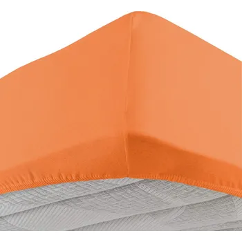 Prostěradlo Kvalitní bavlněné jersey prostěradlo Vivacolor - 120x200cm - Oranžová barva