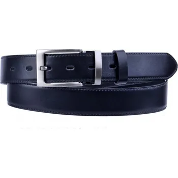 Módní doplněk Pánský kožený pásek černý společenský 35-020-22-60 105 cm