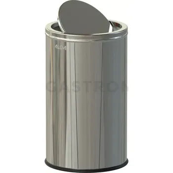 Nádoba na led Odpadkový koš s otočnou klapkou 18 l, 41x24 cm, nerezová ocel/leštěná | ALDA, Swing
