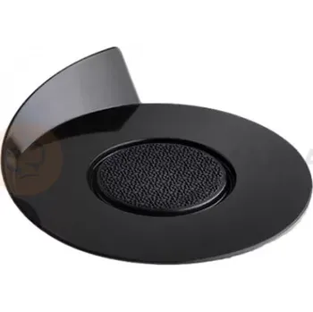 Jednorázové nádobí Protiskluzový tácek na dorty, dezerty a monoporce 8,6 cm, kulatý - černý, 25 ks | SILIKOMART, Trays