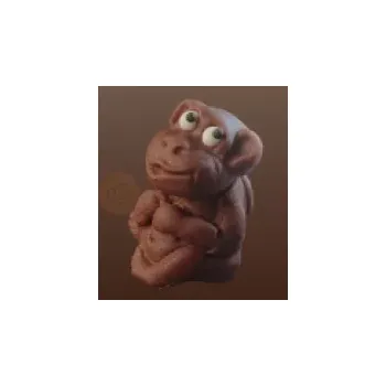 Výroba svíčky Opička, cukrová figurka, 4 cm, hnědá | MAGMART, ZS01