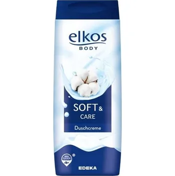 Sprchový gel Sprchový gel pro ženy - Elkos vůně Soft & Care (tmavě modrá) jemná péče s výtažkem z bavlny (300 ml)