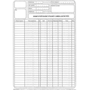DENNÍ VYÚČTOVÁNÍ VÝKONŮ A4 blok 100 listů
